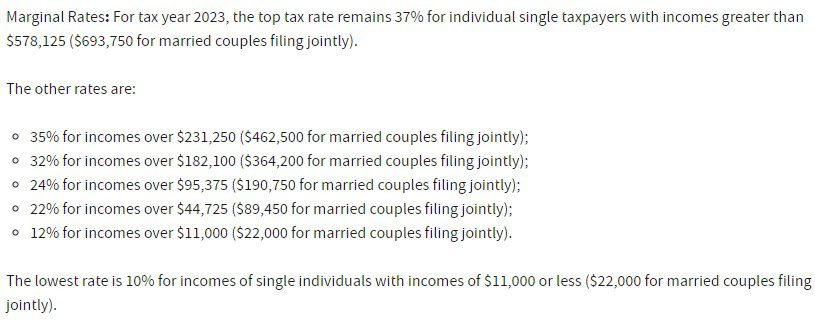 Tax Brackets 2023