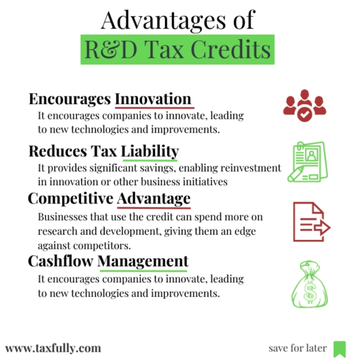 Advantages of R&D Tax Credits