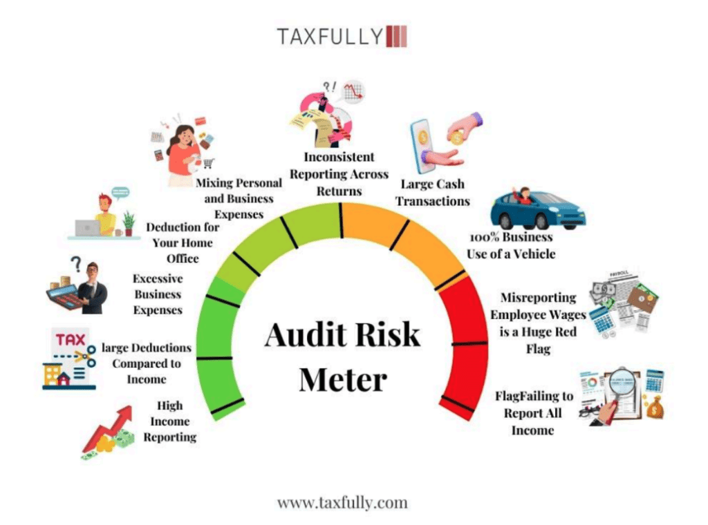 IRS audit triggers for small businesses - Audit Risk Meter