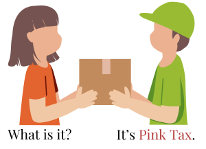 Pink tax graphic